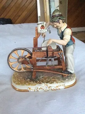Buy Vintage Capodimonte Figure “ The Knife Grinder” Very Rare • 250£