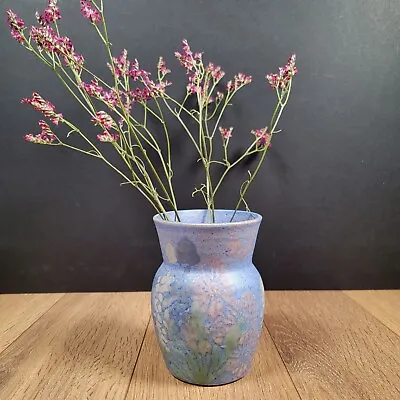 Buy Vintage Conwy Vase. Carol Wynne Morris Spongeware. Light Blue 13cm High  • 7.99£