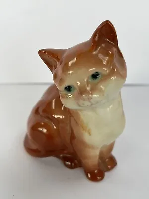 Buy Vintage Beswick Cat Ginger Seated Gloss • 9.99£