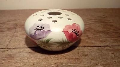 Buy Vintage Handpainted Pottery Rose Bowl Decorated With Flowers. E Radford England • 15£