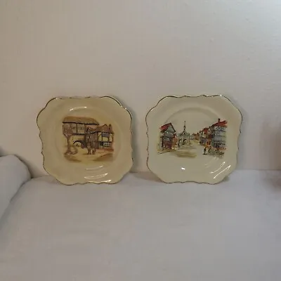 Buy Vintage  Decorative Plates Sandland Ware Lancaster & Sandland LTD Hanley England • 23.66£