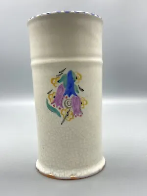 Buy POOLE POTTERY ART DECO TRADITIONAL VASE CL PATTERN 17cm High • 20£