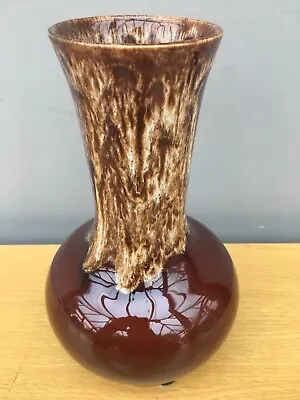 Buy Vintage Melba Ware Brown Vase Fine Art Division Made In England Homeware Decor • 19.99£