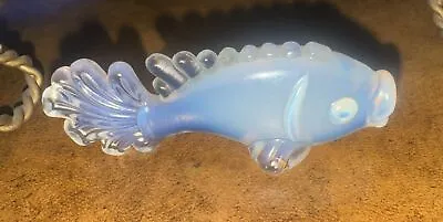 Buy Vintage Sabino Fish France Opalescent Art Glass Fish 3.25” L, 1”W Knife Rest • 71.13£