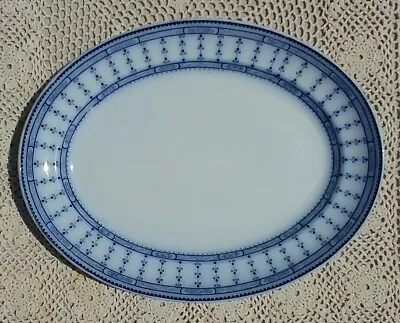 Buy Vintage KEELING & Co. Burslem England  Pompadour  Losol Ware Flow Blue PLATTER • 47.55£