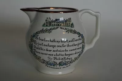 Buy Grays Pottery - Small Souvenir Jug Of Penshurst Place - A9956 C.1953 • 4.95£