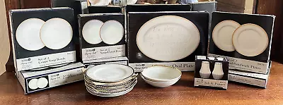 Buy Sheffield Regency Gold 23 Piece Porcelain Oven To Table Set: Plater/bowls/plates • 94.86£