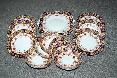 Buy Vintage Imari Atlas China By Grimwade  Tea Set Cups Saucers Plates 13pce • 11.95£