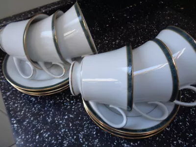Buy Boots Hanover Green Cups And Saucers X 6 • 30£