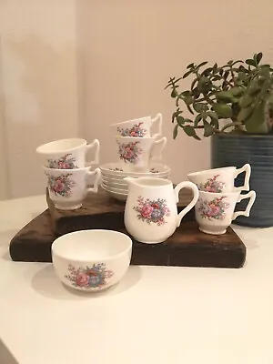 Buy Vintage Staffordshire China Tea Set Miniature Dolls Tea Cups Sugar Bowl Milk Jug • 14.99£