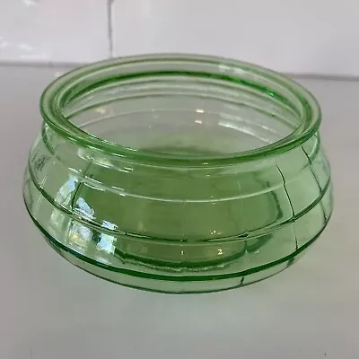 Buy Vintage Green Depression Glass Bowl Candy Nut Dish 1930s • 11.05£