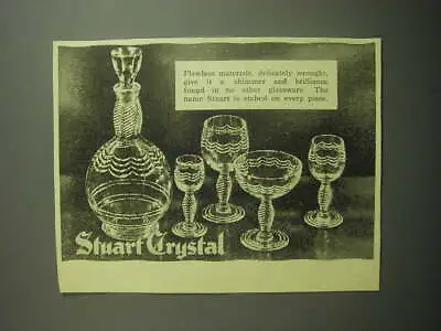 Buy 1948 Stuart Crystal Ad - Flawless Materials, Delicately Wrought • 18.99£