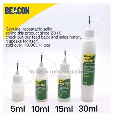 Buy Beacon's Gem-Tac Glue Precision Tip Applying Crystal Rhinestone Diamante Diamond • 8.75£