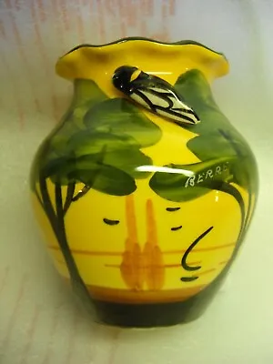 Buy Vintage French Pottery VALLAURIS 1950/60's Cicada Vase Signed Berre • 24.90£