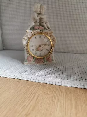 Buy Vintage Franklin Mint  The First Embrace  Porcelain Clock • 15£