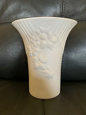 Buy Vintage West German Kaiser Porcelain M Frey White Bisque Vase 8” 0755 • 46£