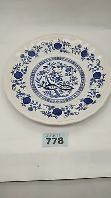 Buy Kensington Staffordshire Ironstone Coventry Blue Onion Dinner Plate, Vintage • 14.57£