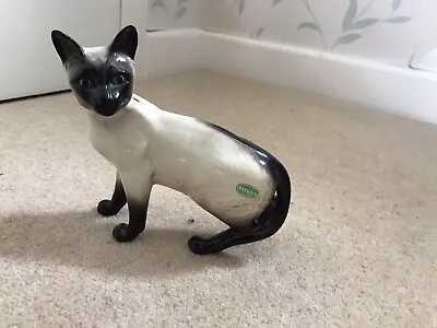 Buy Vintage Beswick Large Siamese Cat Figurine - Excellent • 10£
