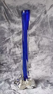 Buy Studio Art Glass Vases Cobalt Blue Twisted Stem Table Decoration 11.5  H • 9£