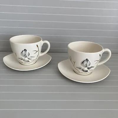 Buy Carlton Ware Hand Painted Australian Design Cup And Saucer X2 • 3.99£