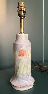 Buy Jersey Pottery Tulip Ceramic Lamp Base Hand Painted Vintage Mid Century  Perfect • 25.90£