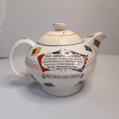Buy WW2 'Liberty & Freedom' Crown Ducal Teapot • 6.99£