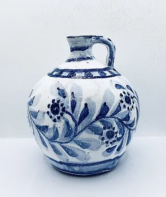 Buy Vintage Porches Portuguese Studio Pottery Flask Style Handled Vase 1985 Flowers • 27.50£