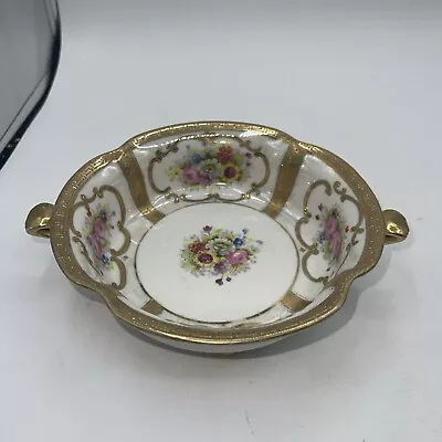 Buy Noritake Bowl Hand Painted And Guilded Floral 8 X2” Footed • 20.86£