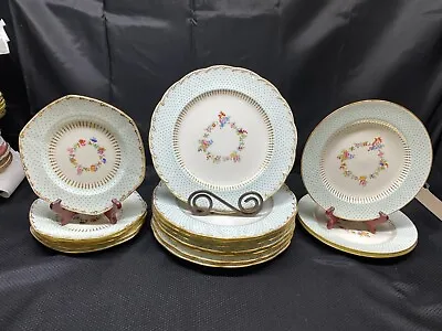 Buy Lot Of 17 Pieces ~ Minton  G7347  Bone China ~ Dinner, Lunch, And Salad Plates • 1,366.16£