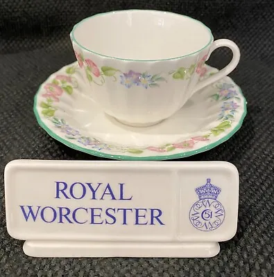 Buy Royal Worcester English Garden, Tea Cup & Saucer, First Quality, Excellent • 9.99£