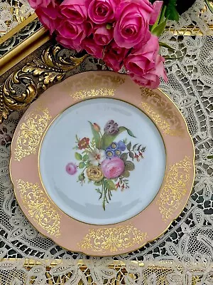Buy Sevres,edouard Honore ,paris 19th Plate Splendid Decor Flowers And Gilding Nr.2 • 224.12£