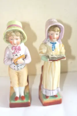 Buy Victorian Pair Of Staffordshire Pottery  Figuriens • 20£
