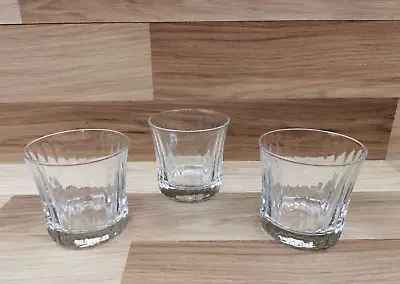 Buy 3 X Large Heavy Glass Whisky Tumbler Glasses • 12.99£