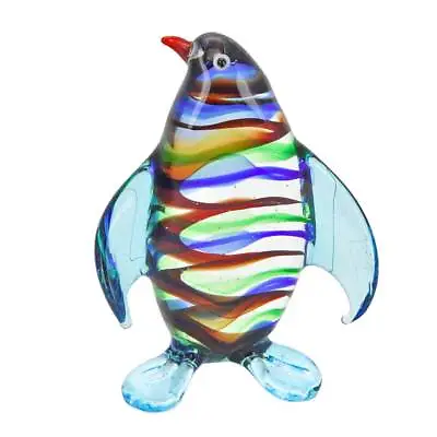 Buy GlassOfVenice Murano Glass Striped Penguin • 47.98£