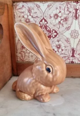 Buy Sylvac? Wade Heath? Vintage Pottery Beige Snub Nose Bunny 305 - 5.5  / 14cm High • 29.99£