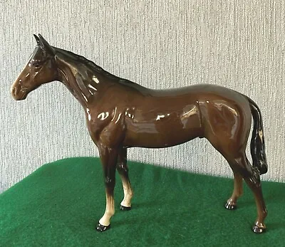 Buy BESWICK HORSE RACEHORSE THE BOIS ROUSSEL BROWN GLOSS MODEL No. 701 PERFECT • 50£