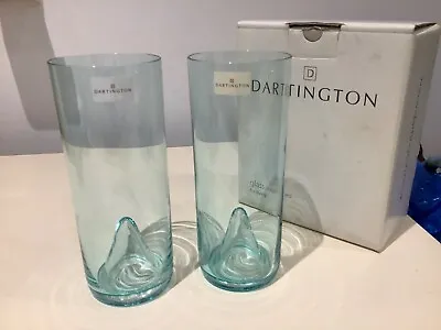 Buy Dartington Highball Tumblers Glasses X 2 Turquoise Point • 10£