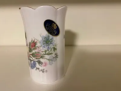 Buy Aynsley Fine Bone China Fluted Wild Tudor MINI Vase 3 1/2  Tall • 4.90£
