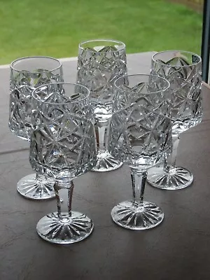 Buy 5 X Tyrone Crystal DOONAREE Port / Sherry Glasses  - Ex Cond - Stamped • 18.99£