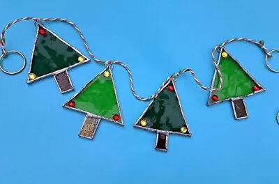 Buy Hand Made Stained Glass Christmas Window Garland • 12£