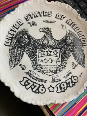 Buy United States Of America 1776-1976 Commemorative Bisque Ware Plate • 6£