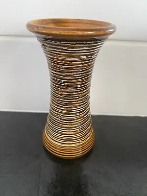 Buy Vintage Glazed Studio Pottery Signed Trumpet Shaped Hand Made Posy Vase VGC 12CM • 7.50£
