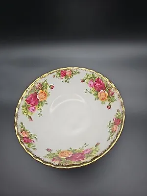 Buy Vintage 1962 Royal Albert Old Country Roses, Cereal Bowl Red Yellow Rose 6¼x2½  • 9£