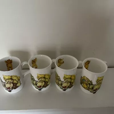 Buy ROY KIRKHAM TEDDY BEAR MUGS  SET OF FOUR  1992 Excellent Condition • 18£