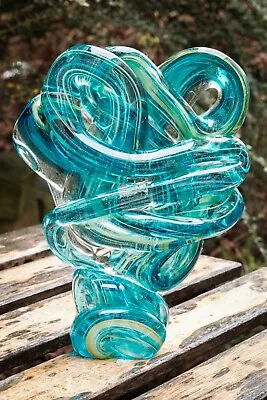 Buy Glass Squiggle By MDINA 21cm Tall • 16£