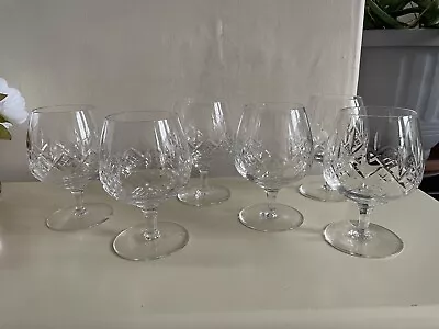 Buy Set Of 6 Stuart Crystal Glengarry Brandy Cognac Snifter Glasses 250ml • 18.50£