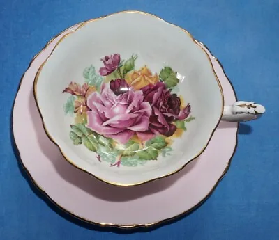 Buy Vintage Paragon Double Warrant Cup And Saucer - Cabbage Roses • 19.99£