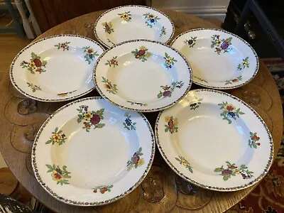 Buy VIntage Globe Property Co. Floral 9-10  Soup Plates Bowls • 20£