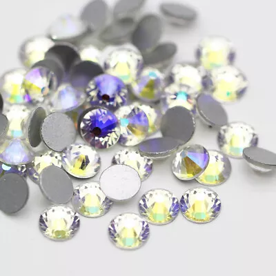 Buy 1440pcs Nail Art Rhinestones Flat Back Gems Art Deco Craft Crystal Glass Beads • 3.59£