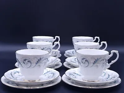 Buy Royal Standard 'Garland' Tea Cups/Saucers/Plates-Set Of 6 Tea Trios • 59.90£